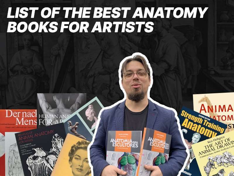 list of the best anatomy books for artists article thumbnail